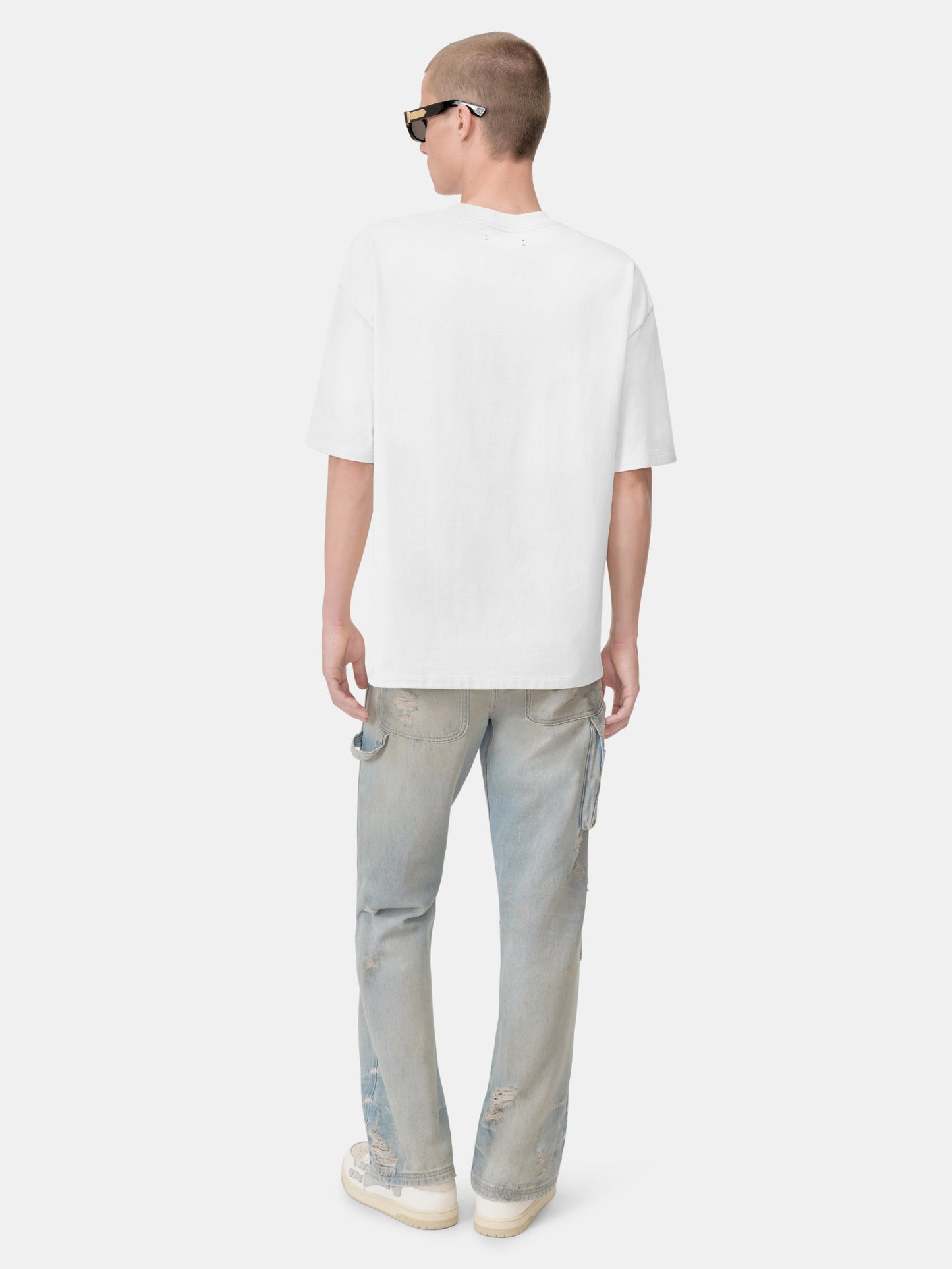 AMIRI SCRIPT SKATER TEE - White