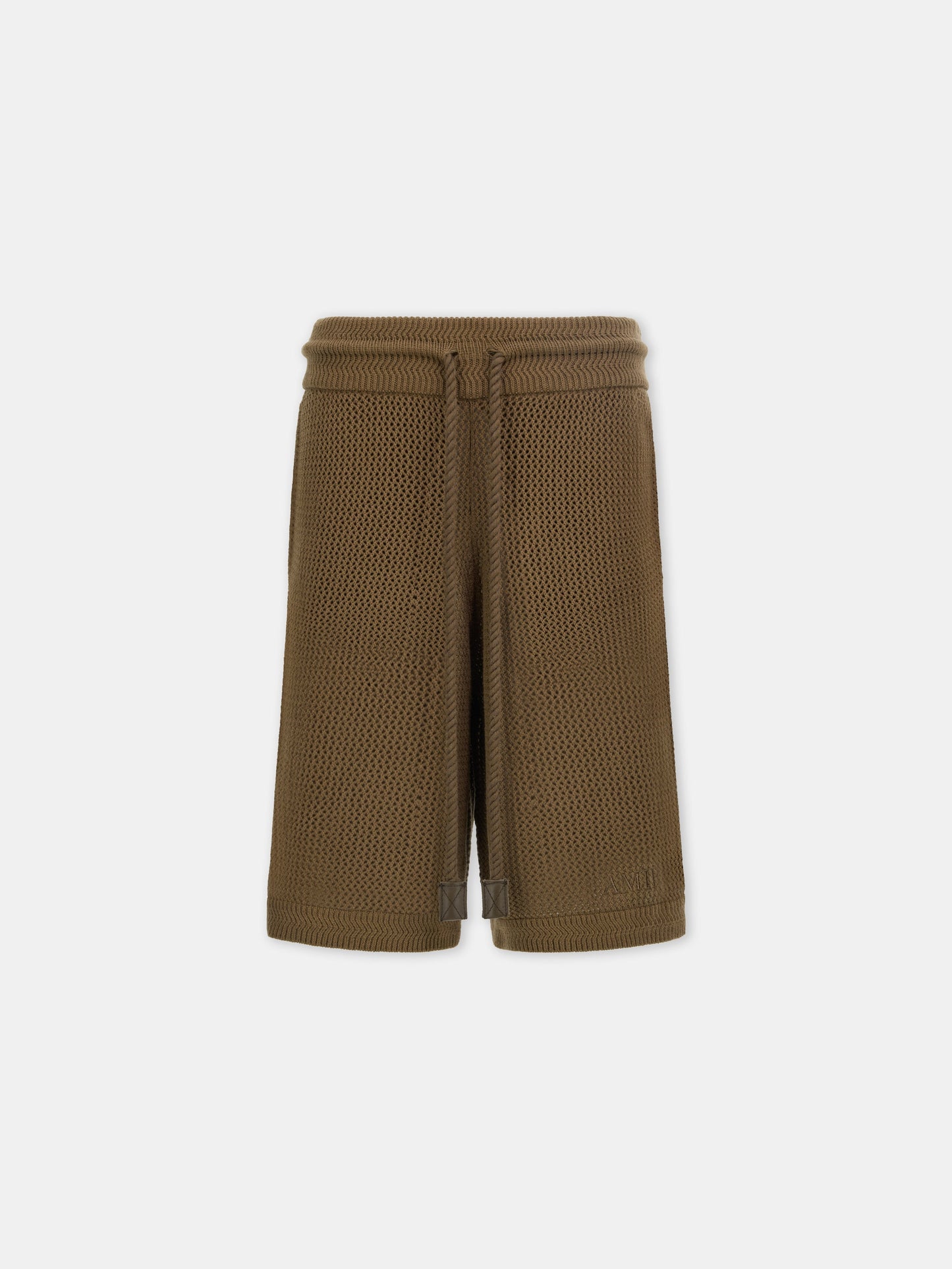 AMIRI CROCHET MESH SHORT - Espresso