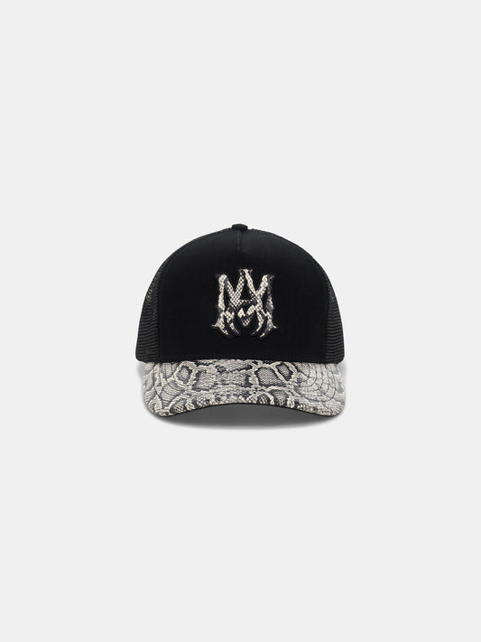 MA SNAKE TRUCKER HAT - Black