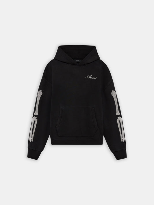BONES OVERSIZED HOODIE - Black