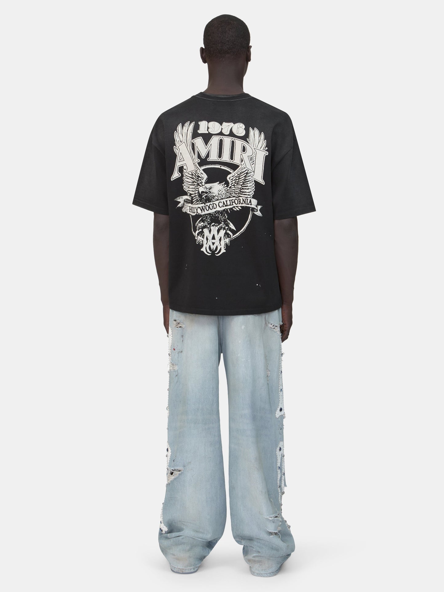 AMIRI EAGLE OVERSIZED TEE - Black