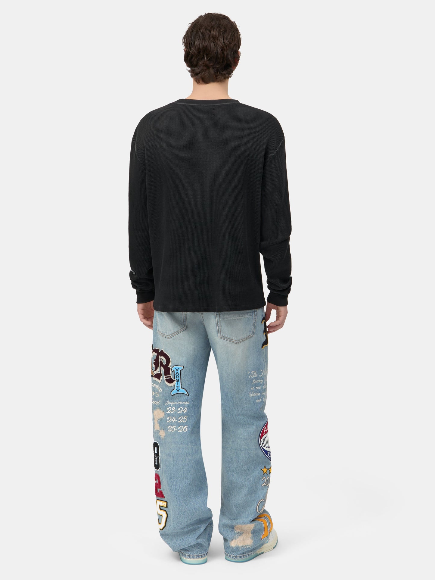 BONES LONG SLEEVE TEE - Black