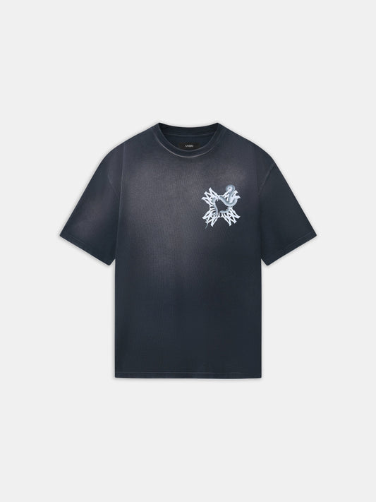 MA QUAD SNAKE OVERSIZED TEE - Black