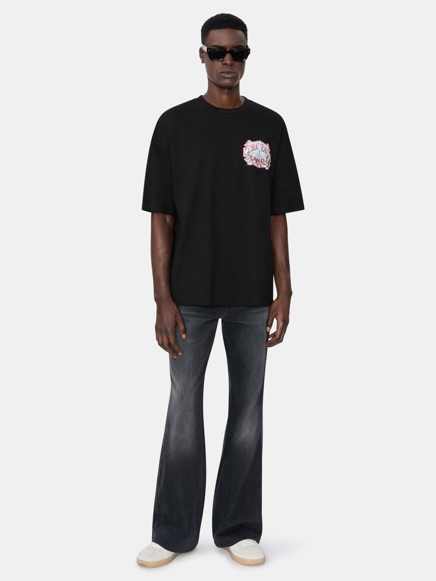 CHATEAU SKETCH OVERSIZED TEE - Black