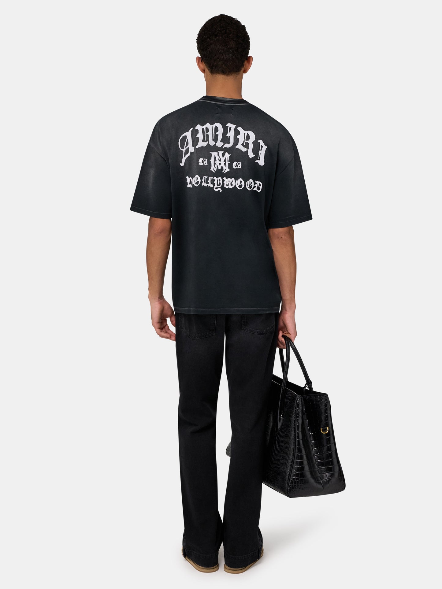 AMIRI HOLLYWOOD OVERSIZED TEE - Black