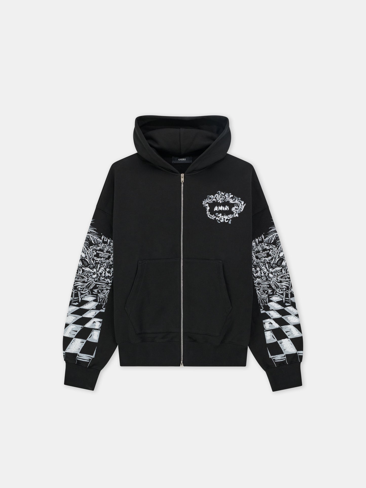 CHATEAU SKETCH ZIP HOODIE - Black
