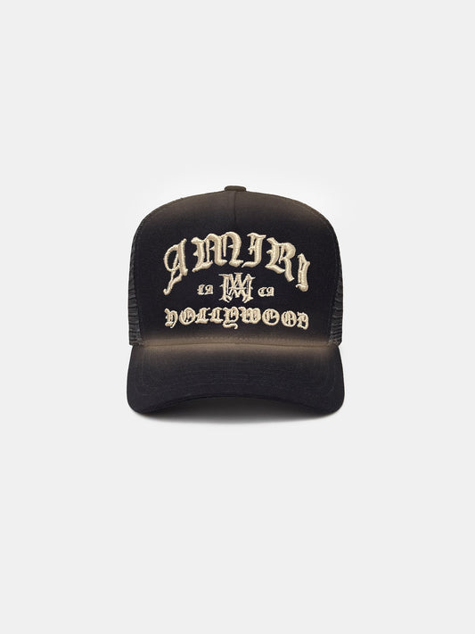 AMIRI HOLLYWOOD TRUCKER HAT - Black